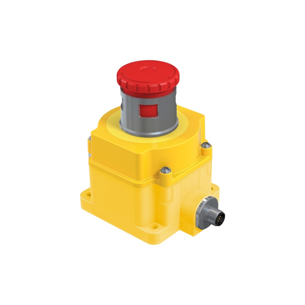 Emergency Stop: Flush Mounting 44Mm Lockable Push Button (SSA-EB1MLYRP-12ED1Q8-87186)
