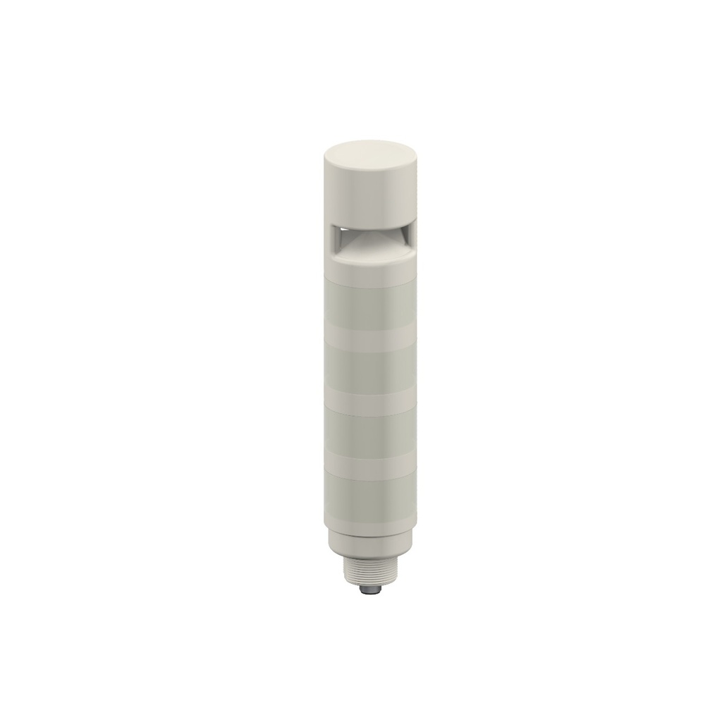 Tl50 Pro Tower Light With Sealed Omnidirectional Audible W/ Intensity Adjust Indicator, Gray Housing: 4 Lighted Segments (TL50P4AOSICQ)