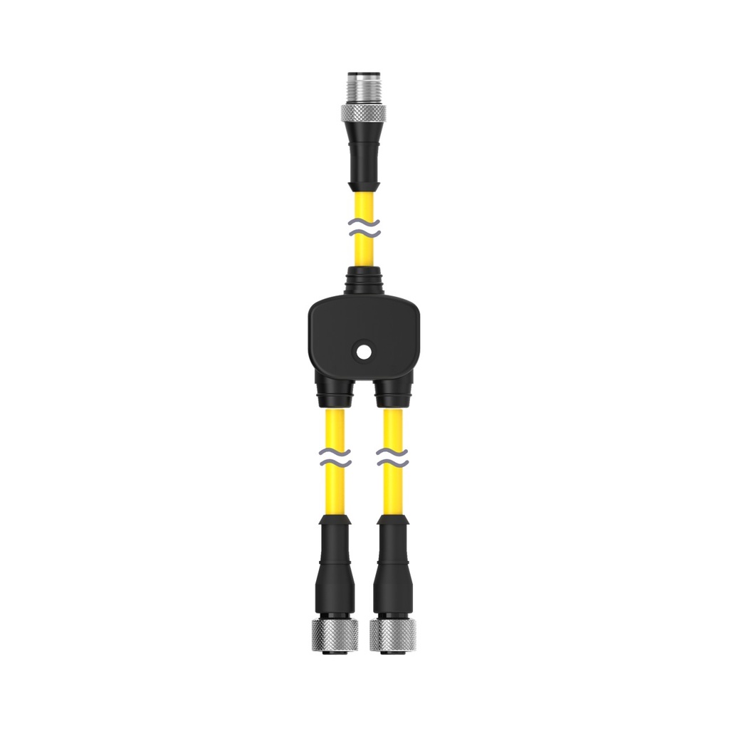 M12 Quick Disconnect Splitter Cordset (CSB-M12815M1281)