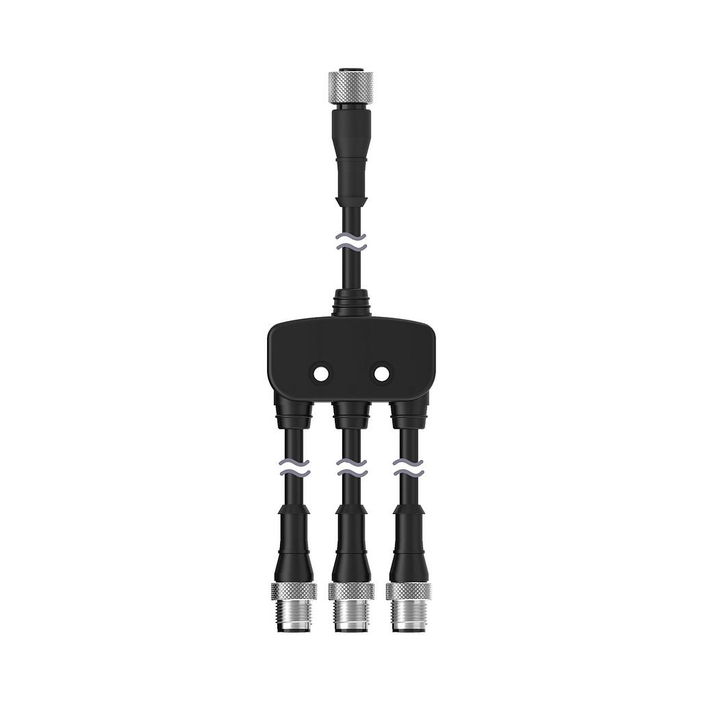 M12 Quick Disconnect Splitter Cable (CSB-UNT825M1281)