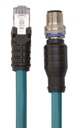 Cordset Male M12 to Male Side-Snap RJ45 (STP-MAQDC-806)