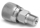1/8" male NPT x female Quick-test, no check-valve, S.S.