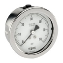 500 Series Stainless Steel Liquid Filled Pressure Gauge, 0 psi to 600 psi, 304SS Panel Mount Clamp