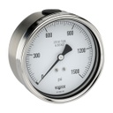 500 Series Stainless Steel Liquid Filled Pressure Gauge, 0 psi to 6,000 psi, 304SS Front Flange