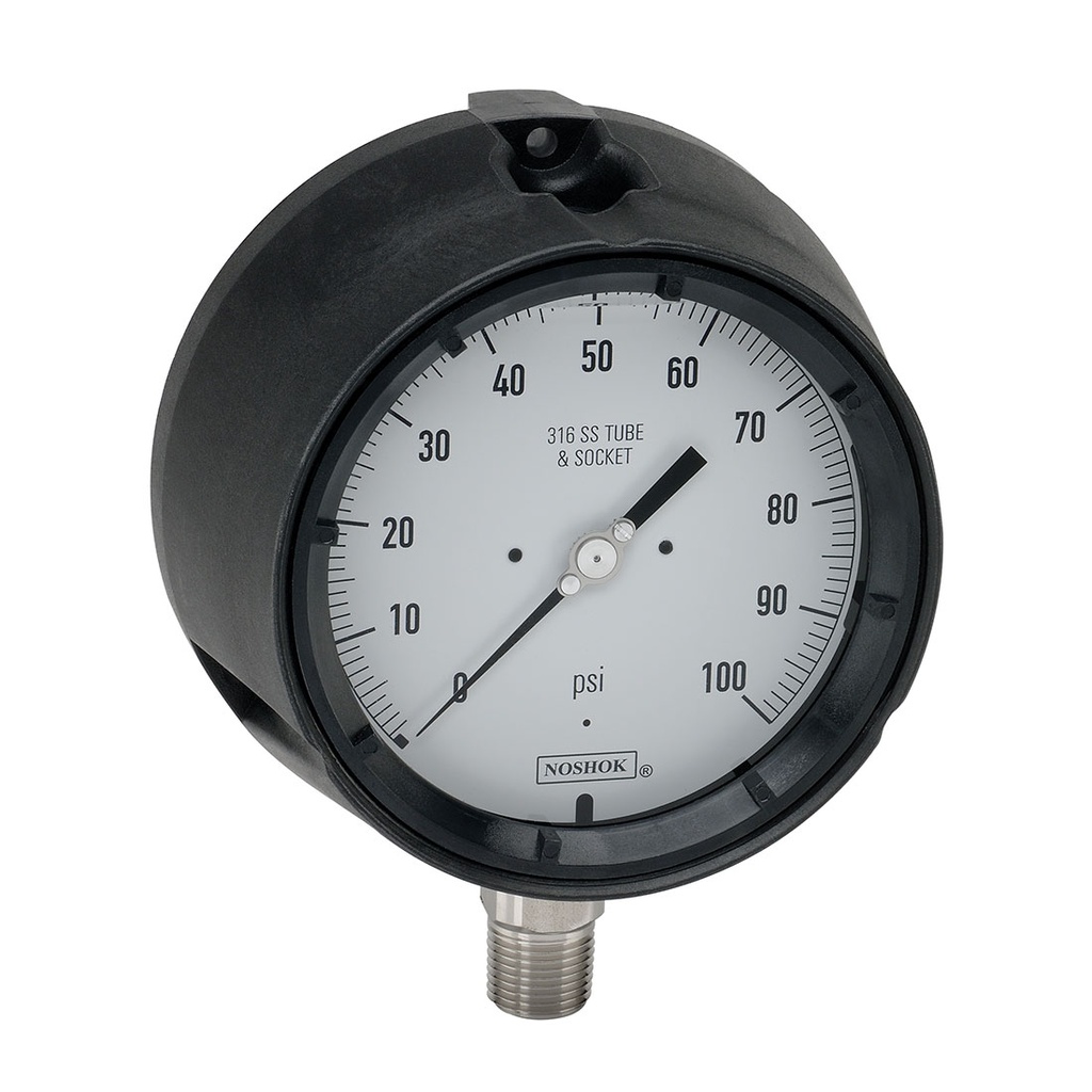 700 Series Stainless Steel Process Pressure Gauge, 0 psi to 3,000 psi