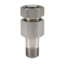 1/4" NPT M - F 316 SS Swivel Adapter