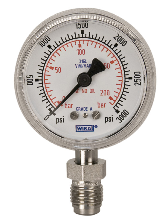 Wika 230.25 Series High Purity Pressure Gauge