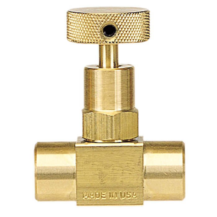 Wika 910.11.100 Series Mini Hard Seat Needle Valve, T Handle, Stainless Steel, 1/4" NPTF to 1/4" NPTF, 0.172" Orifice