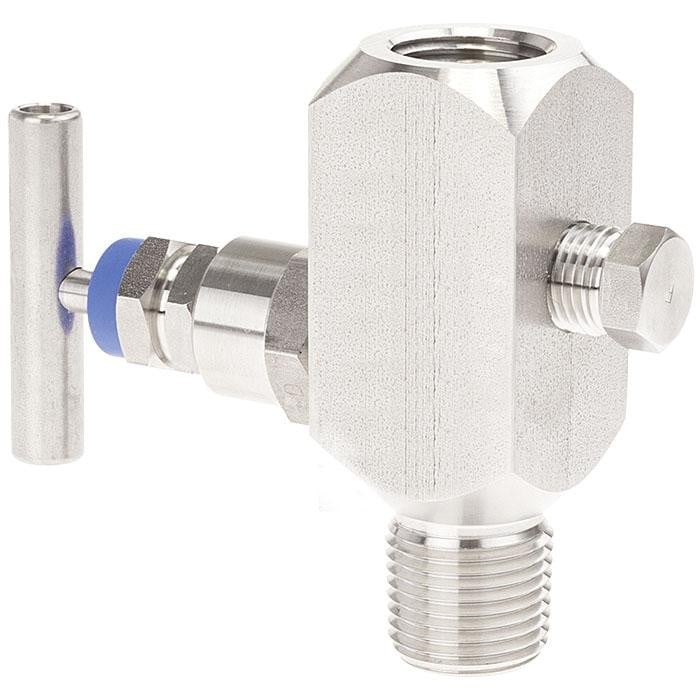 Wika IV10 Series IV10 Series Needle Valve, 316/316L SS, 1/4" NPTM to 1/4" NPTF, 6000 psi