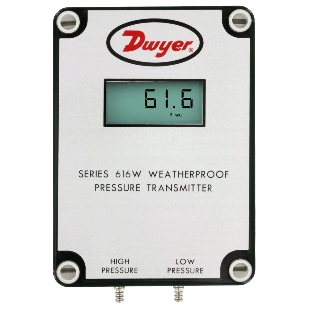 DP TRANSMITTER 0-10"WC, LCD DISPLAY