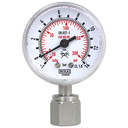 Wika 230.15 UHP Gauge, 2" Dial, -30 inHg/+100 psi, 1/4" Weld Stub, CBM