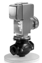 Hydromotor Actuator and Gas Valve, Normally Closed, Cast Iron Body, Proof of Closure, 4" Flanged, 120/60, 0-15PSI