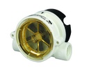 Gems RFA RotorFlow, Flow Rate Monitoring, .50˝ NPT,  1.5-12 GPM, Brass Body, Wetted Materials : Brass, Ceramic, PPS Composite, Polysulfone, Viton (Low Flow Adapter - Polypropylene)