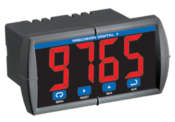 1/8 DIN PROCESS AND TEMPERATURE DIGITAL PANEL METER, 12-36VDC, 12-24VAC, INPUTS: CURRENT (4-20mA), VOLTAGE (0-10V), THERMOCOUPLE, RTD