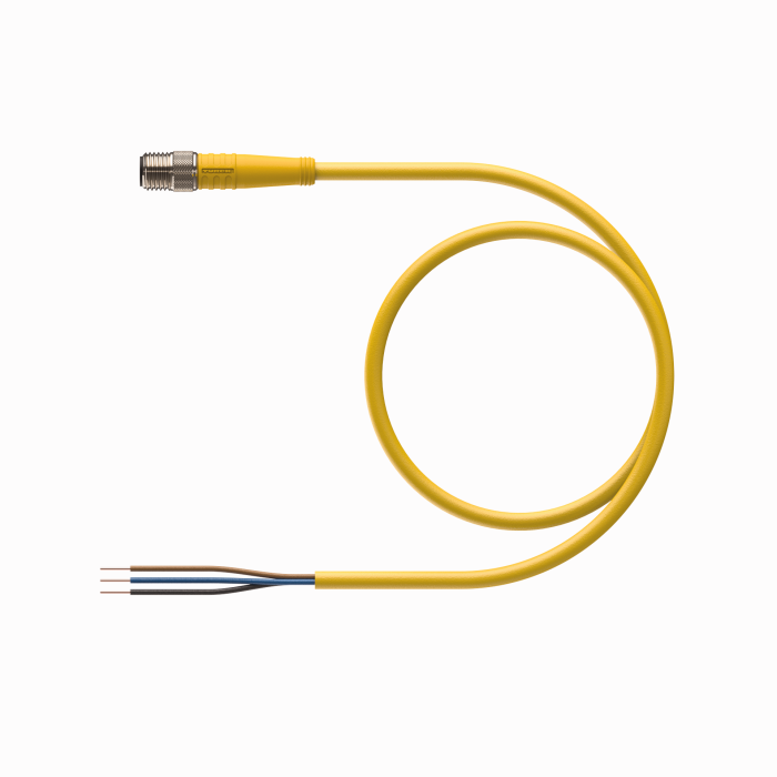 Turck Actuator and Sensor Cordset, Connection Cable (PSG 3M-2/S1587)