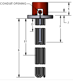 Watlow Tubular Flanged Heater
