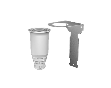 Anybus Wireless Bolt base protector with mounting bracket kit for wall or pole mounting. Includes Ø 50mm O-ring, M32 Cable Gland with washer and rubber inserts, stainless-steel bracket, 2x slim clamps, 3x screws and 3x screw anchors (nylon).