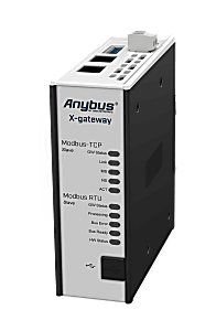Anybus X-gateway, Modbus TCP/IP Slave to Modbus RTU Slave
