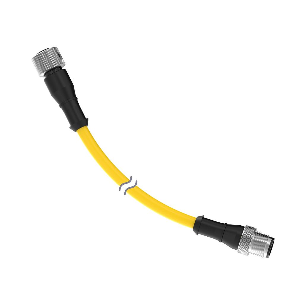 Cordset A-Code M12 to A-Code M12 Double Ended (DEE8CSS1B-51D)
