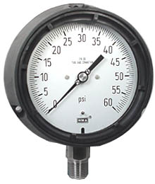 [9834826] Wika 232.34 Series Stainless Steel Dry Process Gauge, 0 to 60 psi