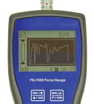 [FG-7000L-M-1] Shimpo Digital Force Gauge with Remote Mini-Ring Type Load Cell 220 lb (1 kN), Data Output