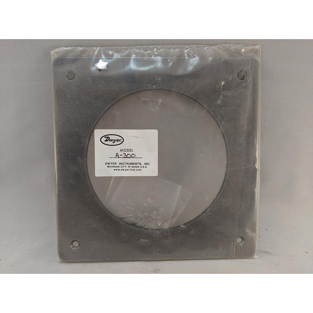 [A-300] FLAT ALUM BRACKER FOR FLUSH MOUNTING MAGNEHELIC GAGE