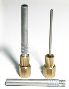[500XL GAUGE ADAPTER] 1/8" DIAMETER PROBE, 1/4" NPT, BRASS FOR XL PLUGS