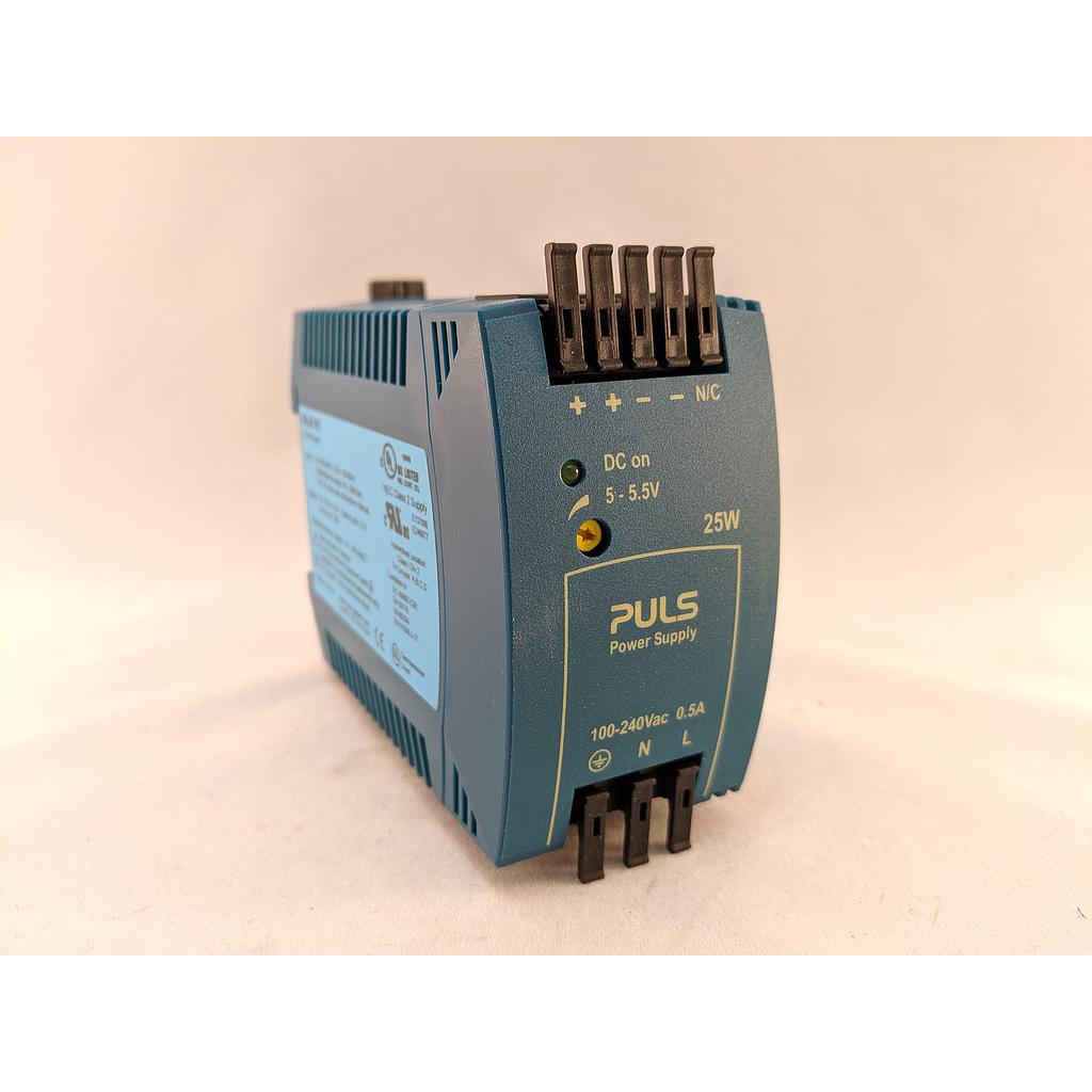 [ML30.101] Puls Power Supply, 25W, 100-240VAC 1PH, 5-5.5VDC, 5-4.5A