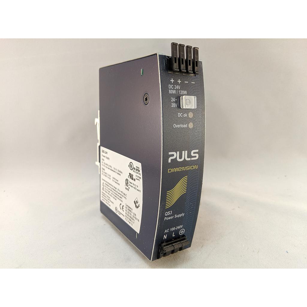 [QS3.241] Puls Power Supply, 80W, 100-240VAC 1PH, 24-28VDC, 3.4-3A
