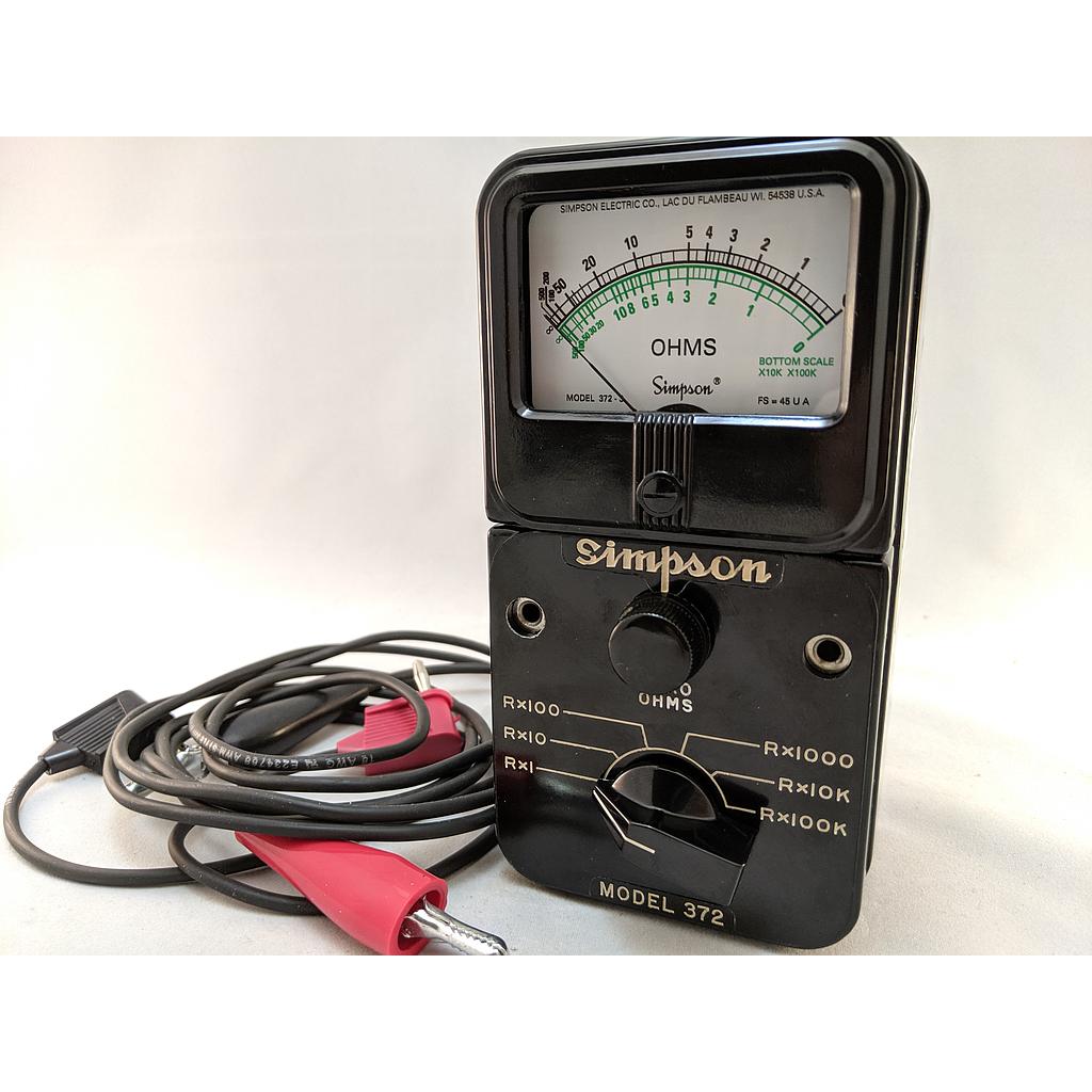 [12311] MODEL 372-3 OHMETER, .2 TO 50M OHM
