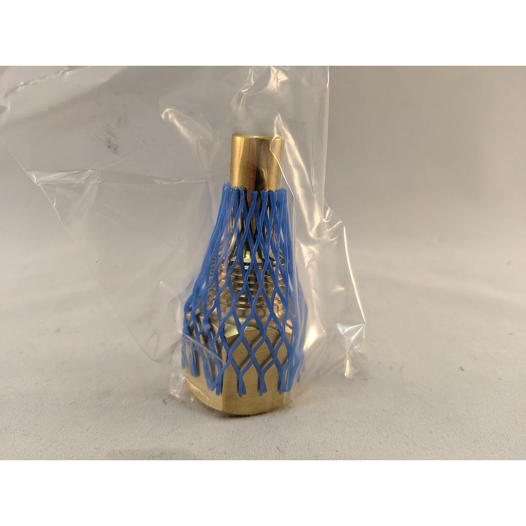 [49-BRASS] Brass Thermowell, .260" Bore,  2.5" Stem, 1/2" x 1/2" NPT Threads