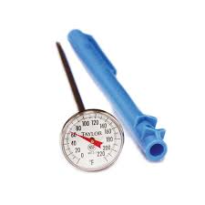 [6073J] BI-METAL THERMOMETER 1"DIAL 5"STEM 50/550F 1% ACCURACY