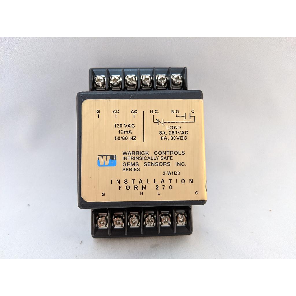 [27A1D0] LEVEL CONTROL 120VAC 3K OHM SENSITIVITY