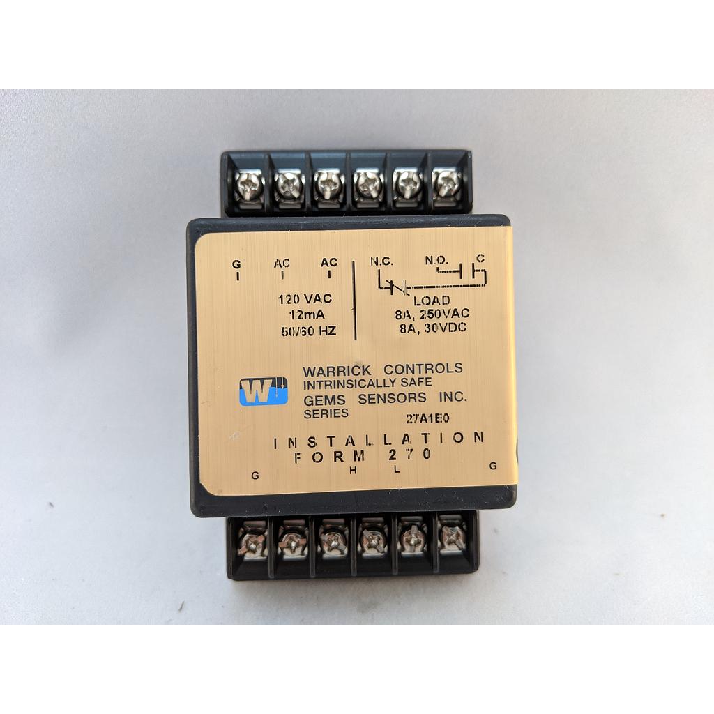 [27A1E0] Intrinsically Safe Level Control, 120VAC, 10K Ohm Sensitivity