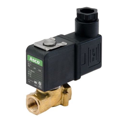 [U8256B046VAC120/60,110/50D] 256 Series 2-Way Compact Solenoid Valve (8256), 1/8" NPT, 120 VAC, Stainless Steel, 2 Way-2/2 NC