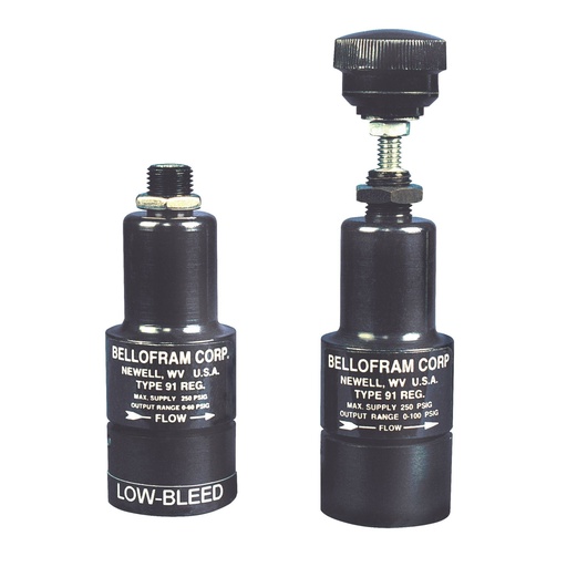 [962-034-000] Bellofram T91 Subminiature Air Regulator, 5mm NPT, 0-60 psi