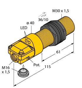 [25051] Turck Capacitive Sensor (BC10-P30SR-VN4X2)