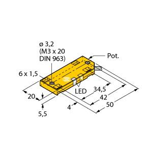 [2620141] Turck Capacitive Sensor (BC10-QF5.5-RP6X2/S932)