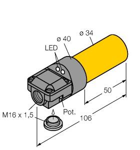 [2502128] Turck Capacitive Sensor (BC15-K34SR-VN4X2)