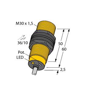 [2503037] Turck Capacitive Sensor, For the Detection of Dry Pellets (BCC10-S30-AP4X)