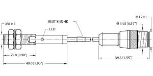 [4614676] Turck Inductive Sensor, Stainless Steel Front (BI1.5-EG08F-AP6X-0.5-RS4T/S1765)