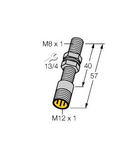 [1533004] Turck Inductive Sensor, With Analog Output (BI1.5-EG08-LU-H1341)