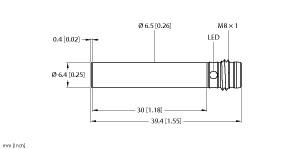 [46107] Turck Inductive Sensor (BI1.5-H6.5K-AP6X-V1131)