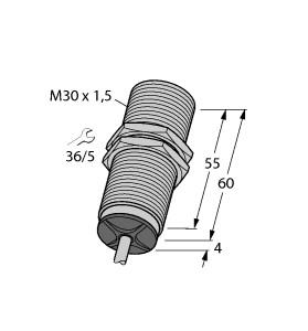 [1535530] Turck Inductive Sensor, With Analog Output (BI10-M30-LIU 7M)