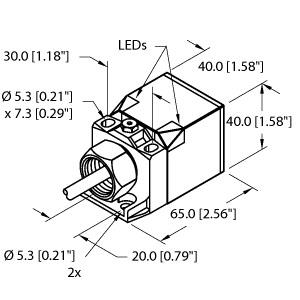 [1335090] Turck Inductive Sensor (BI15-CK40-AZ3X2/S531 W/BS2.1)