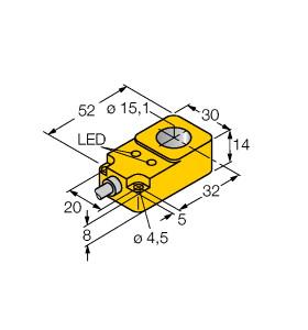 [1406200] Turck Inductive Sensor, Ring Sensor (BI15R-Q14-AP6X2)