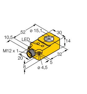[1407200] Turck Inductive Sensor, Ring Sensor (BI15R-Q14-AP6X2-H1141)