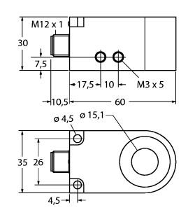 [14040] Turck Inductive Sensor, Ring Sensor (BI15R-W30-DAP6X-H1141)