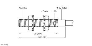 [4609745] Turck Inductive Sensor (BI1-EG05-AP6X 7M)