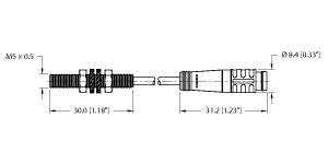 [4609784] Turck Inductive Sensor (BI1-EG05-AP6X-0.2-PSG3)